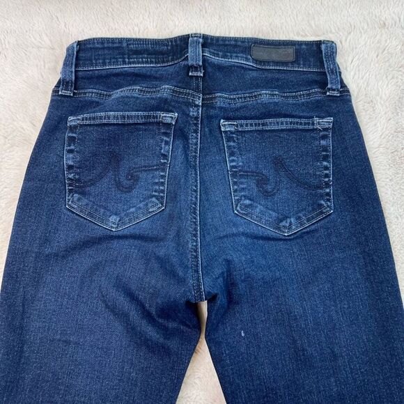 AG Adriano Goldschmied Jeans Womens Size 25R Mari High Rise Slim Straight Dark - Picture 10 of 11